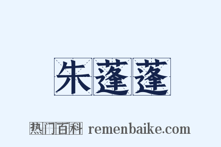 朱蓬蓬是什么意思的图片